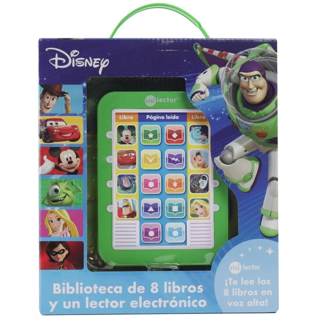 Lector Electrónico y Biblioteca de 8 Libros ¡Te Lee los libros en voz alta! Disney