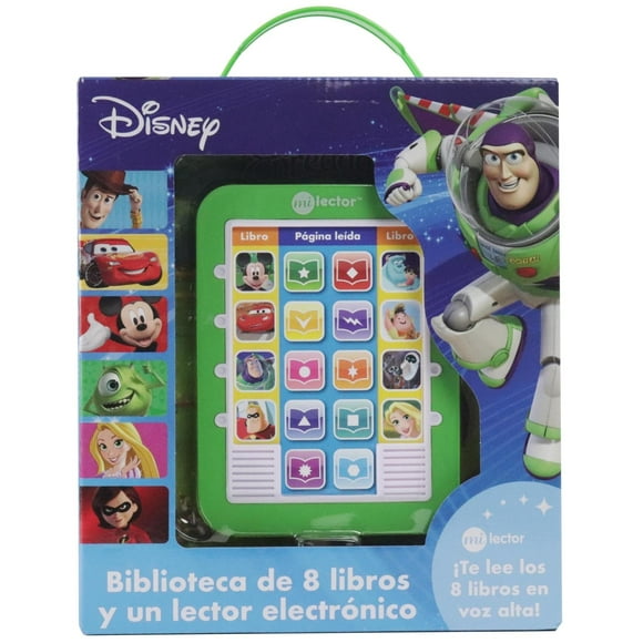 Lector Electrónico y Biblioteca de 8 Libros ¡Te Lee los libros en voz alta! Disney