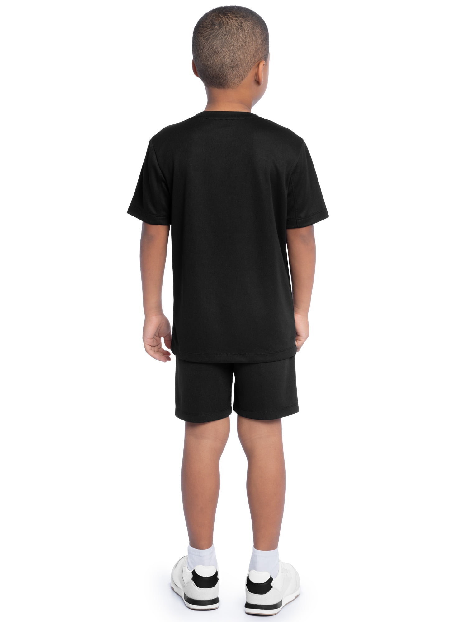 Athletic Works Boy's Active Short Sleeve T-Shirt and Short Set, Sizes 4/5-18