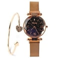 thumbnail image 2 of Fungorgt Montre Analogique pour Femmes avec Bracelet en Maille en Acier Inoxydable, Cadran 34mm, Poids 43g, Épaisseur 8mm, Longueur de Bracelet Réglable, Résistant à l'Eau, Mouvement Magnétique, 2 of 4