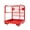 With Wheels-Red, variant on Forklift Safety Cage, 36x36 Inch Heavy-Duty  Forklift Man Basket with Wheels & Mesh Door,Collapsible Lift Basket for Aerial Work Lifting Loader,1800 lbs Capacity