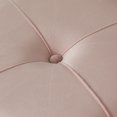 thumbnail image 3 of Tabouret Ottoman Rond en Velours Surélevé avec Base Dorée en Épingle à Cheveux, Rose, Petit, 3 of 7