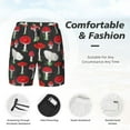 thumbnail image 3 of Kdxio Short de Bain pour Homme à Imprimé de Champignons Rouges avec Doublure en Maille, Respirant et à Séchage Rapide, Taille Ajustable, Poche d'Intimité-Moyen, 3 of 6