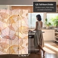 thumbnail image 5 of Red Lantern 6 ft. Tall Ethereal Leaves Room Divider Screen - Freestanding Canvas Panel, 5 of 7