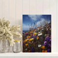 thumbnail image 2 of Wildflower Field Canvas Print, Wall Art for Living Room Bedroom Office Cafe Porch Patio Study Home, 2 of 8