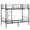 Black, variant on Ktaxon Twin Over Twin Metal Bunk Bed with Ladder, 13-Inch Guardrails, No Box Spring Needed, Space-Saving, Gray