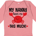 thumbnail image 4 of Inktastic Nanny Loves Me Grandson Boys or Girls Long Sleeve Baby Bodysuit, 4 of 5