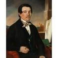 thumbnail image 2 of Adam Brenner 15x18 Black Ornate Wood Framed Double Matted Museum Art Print Titled - Portrait of an Architect (1849), 2 of 5