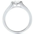 thumbnail image 2 of Pompeii 3/4ct Bezel Solitaire Lab Created Diamond Engagement Ring 14K White Gold (F,VS), 2 of 4