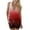 Red, variant on Viikei Womens Shorts Under $10 Women's Summer Plus Size Digital Printed Zippered Vest Jumpsuit