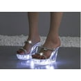thumbnail image 2 of Platform Wedge High Heels Light up LED Rhinestones Slip on Sandals for Women Sparkly Dress Sandals, 2 of 5