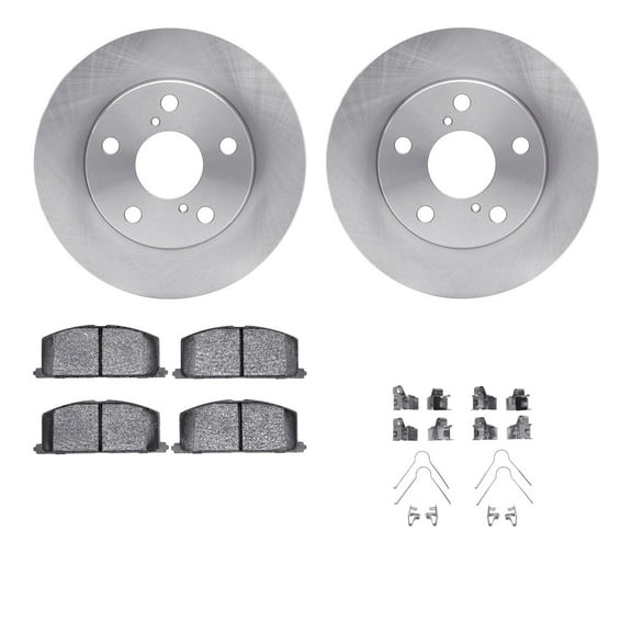 Dynamic Friction Company Front Brake Rotors with 5000 Advanced Brake Pads includes Hardware 6512-76154