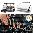 thumbnail image 4 of XYZCANDO Golf Cart Seat Cover Universal Warp Knitted Terry Cloth, Compatible with Sports Club Car Golf Cart, for Club Cars 2 Person Seats Golf Carts, Deer American Flag Pattern, 4 of 7