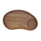 thumbnail image 1 of Bandeja de madera para servir, bandeja de comida, tabla de quesos, bandeja de aperitivos, bandeja de desayuno forma de anacardo, 1 of 9