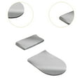 thumbnail image 6 of TISHITA Toilet Lid Seat Cover Set Bathroom Accessories Replacement Decoration Home Universal Protector Cover Stretch Toilet Lid Cover Gray, 6 of 8