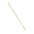 thumbnail image 2 of Jewelstop 14K Real Yellow Gold 5mm Shiny Oval Anchor Chain Necklace, Lobster Claw - 20 inches, 14.4gr., 2 of 5