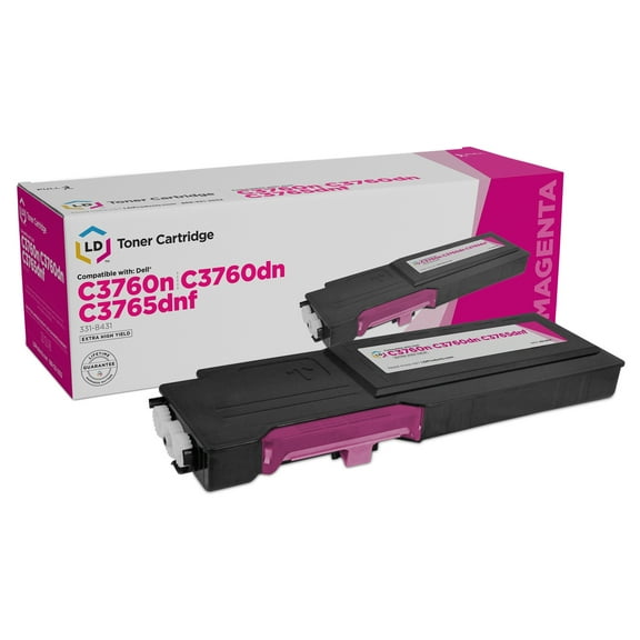 LD Compatible Replacement  331-8431 XKGFP Magenta Laser Toner for Dell C3760n C3760dn C3765dnf