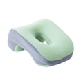 thumbnail image 3 of Cojín para cabeza, para escritorio, para dormir, siesta, tamaño infantil, espuma viscoelástica, 24 x 12 cm, multiusos, lavable, con cremallera, verde, 3 of 8