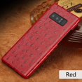 thumbnail image 1 of Funda de teléfono de cuero genuino de lujo para iSamsung note 8, funda protectora de teléfono con textura de avestruz, paquete medio Fivean unisex, 1 of 2