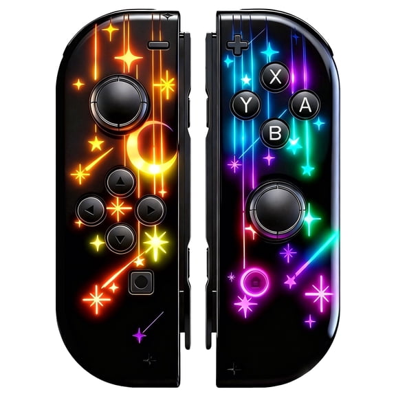 Swtich Remote Controllers Compatible with Nintendo Switch Controller,Swtich Replacement with RGB Lighting,Supports Dual Vibration/Motion Control