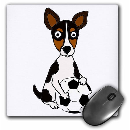 3dRose  Amusing Cute Rat Terrier Dog Playing Soccer  MousePad price history on PriceWatchPro