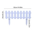 thumbnail image 4 of Yhmxh Garden Fence, Picket Fence Insert White Plastic Fence Garden Picket Fence Edgings Lawn Flowerbeds Plants Borders Decorative Garden Yard Fence, 4 of 7