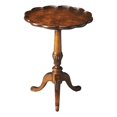 thumbnail image 1 of Beaumont Lane Transitional Wood Pedestal Table in Olive Ash Burl Brown, 1 of 3