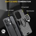 thumbnail image 3 of FIEWESEY for One Plus Nord 3 Phone Case, Shoftproof Military Grade Drop Protective Case with Kickstand Rugged Phone Case for One Plus Nord 3/One Plus ACE 2V (Black), 3 of 6