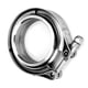 thumbnail image 2 of 2.5 Inch Turbo Exhaust Down Pipe Stainless Steel V Band Clamp 2pcs Flange Kit, 2 of 5