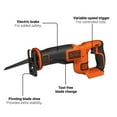 thumbnail image 3 of BLACK+DECKER 20V MAX* Cordless POWERCONNECT 7/8 in. Reciprocating Saw (Tool Only), (BDCR20B), 3 of 9