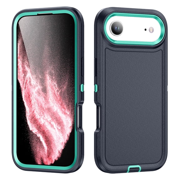 Rugged Case for iPhone Air, Heavy Duty Triple-Layers Military Grade Shockproof Cover, Scratch Resistant Non-Slip Camera Lens Protection Hybrid Case for iPhone Air, Green