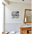 thumbnail image 4 of Always Kiss Your Farmer Goodnight Wall Vinyl Decals Lettering Sticker Master Bedroom Décor Quote, 12 x 12 , Black, 4 of 5
