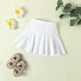 thumbnail image 5 of U·nikaka Toddler Baby Girl Skorts Flared Plain Pleated Skater Skirts Sport Skorts, 5 of 8