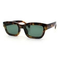 thumbnail image 5 of Mod Gentleman Style Hipster Narrow Thick Horn Rim Mod Sunglasses Tortoise - Green, 5 of 7