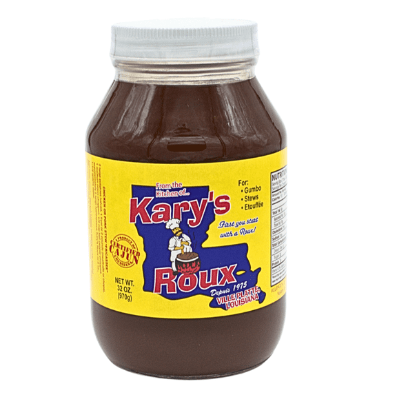 Kary's Original Cajun Style Dark Roux, 32 oz Jar