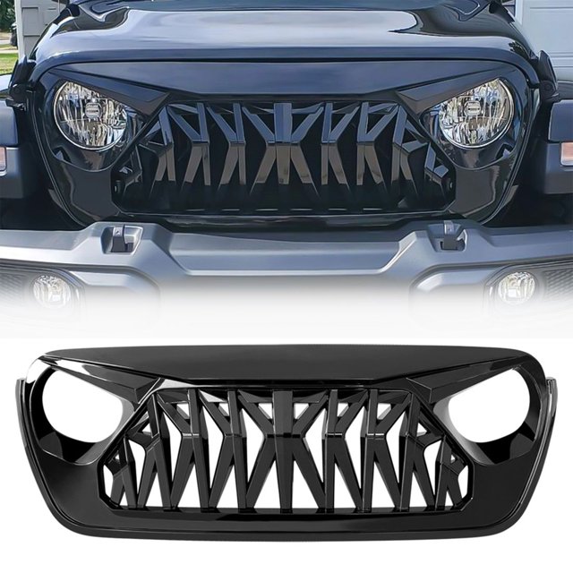 AMERICAN MODIFIED Grille Requin pour 2018+ Jeep Wrangler JL & 2020+ Gladiator JT
