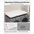 thumbnail image 5 of VEVOR Washer Dryer Countertop, 54 x 27.5 in Wooden Washer and Dryer Topper with Edge & 2 Hooks, Water-Resistant Laundry Machine Topper for Laundry Closet Pantry Counter Organization and Storage,White, 5 of 9
