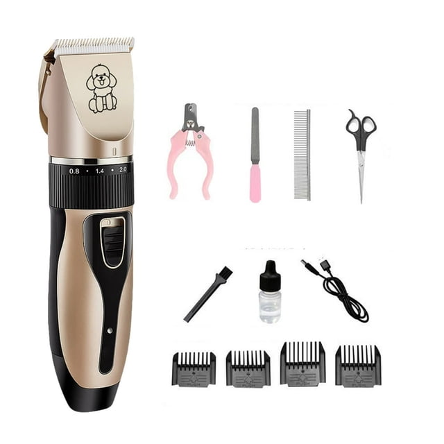 Estbridge 2 in 1 Pet Paw Hair Trimmer Electric Multi Dog Hair Clippers for Thick Coat Cordless Grooming Tool Kid Hair Clipper for Child Rechargeable for Medium and Large Dogs and Cats Fac