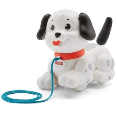 Fisher Price - Black and White Lil' Snoopy, Fun sounds and wiggling & wagging motion to encourage your little one to keep walking their pup By