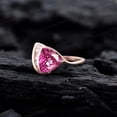 thumbnail image 7 of CHIRAGEMSJEWEL 12MM / 8 ct Pink Sapphire Engagement Ring, September Birthstone Women Diamond Jewelry Christmas Gift for Love, 7 of 7