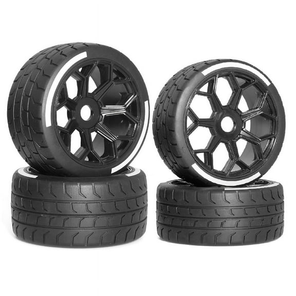 4Pcs 53/107 42/100 Tire Tyre 17Mm Wheel Hex for Arrma 1/7 Felony/ Model GT/ RC Car Upgrade Parts Accessories