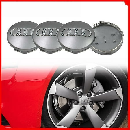 Micro Trader Universal Alloy Wheels Centre Hub Caps 60mm Silver