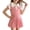 Pink, variant on HAOTAGS Girls Polo Dresses Size 10-12,Sleeveless Notched Collar Solid Color Summer Dress for Toddler to Teen Purple