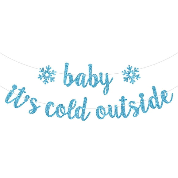 Baby It's Cold Outside Banner, Winter Wonderland, Welcome Baby, Little Snowflake, Winter Themed Baby Shower/Gender Reveal Party Decorations