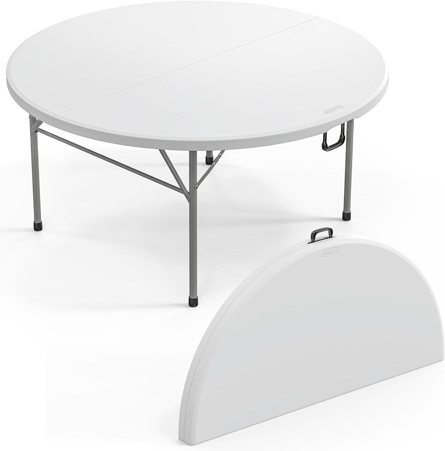Lifetime 60 inch Portable & Heavy Duty Round Folding Table, Indoor