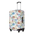 thumbnail image 2 of Balery Luggage Cover Summer Stamp Print Suitcase Covers for Luggage Elastic Washable Suitcase Protector Fits 18-32 Inch Luggage-Small, 2 of 9