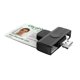 thumbnail image 3 of Lector Tarjetas Inteligentes USB para Tarjeta Bancaria Conector CAC Identificación para Ordenador PC, 3 of 9
