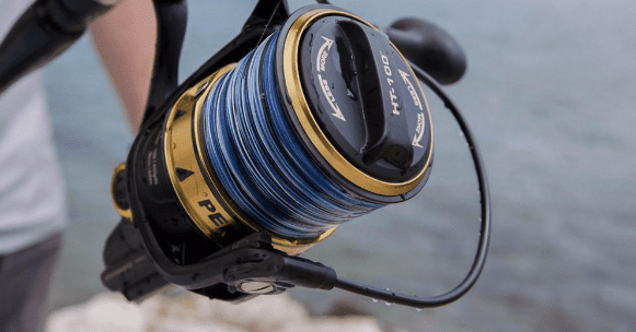 Penn Spinfisher VI Spinning Fishing Reel with 6 Bearings, Size 5500, Black/Gold