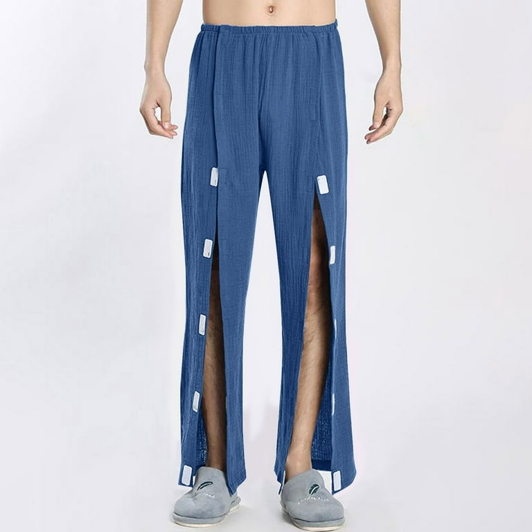 Tear Away Pants for Men & Women 2 Side Snap Open Bottom Sweatpants