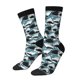 thumbnail image 1 of Fotbe Angry Shark Calcetas Largas con Estampado para Hombre y Mujer – Calcetas de Compresión Transpirables y Elásticas, Viajar y Uso Diario Talla 5-11, 1 of 6